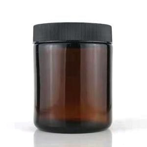 20ml 1 Oz 2 Oz 30ml 30 Ml 50ml 60ml 100ml Empty Cosmetic Cream Amber Glass Jar with Aluminum Metal Lid