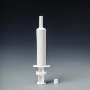 Veterinary Equipment White Horse Paste Dose Control Injection Syringe