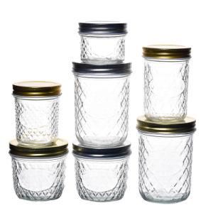 Large Capacity 300ml 500ml Empty Clear Round Practical Environmental Protection Glass Jars