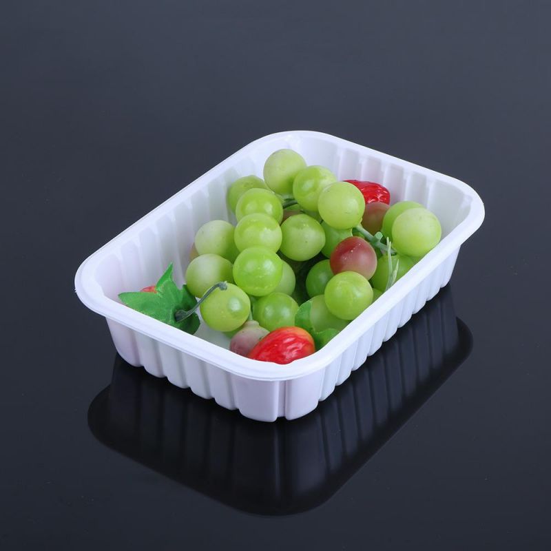 Transparent Disposable Fast Food Takeaway Packaging Box Customizable Square Pet Lunch Box