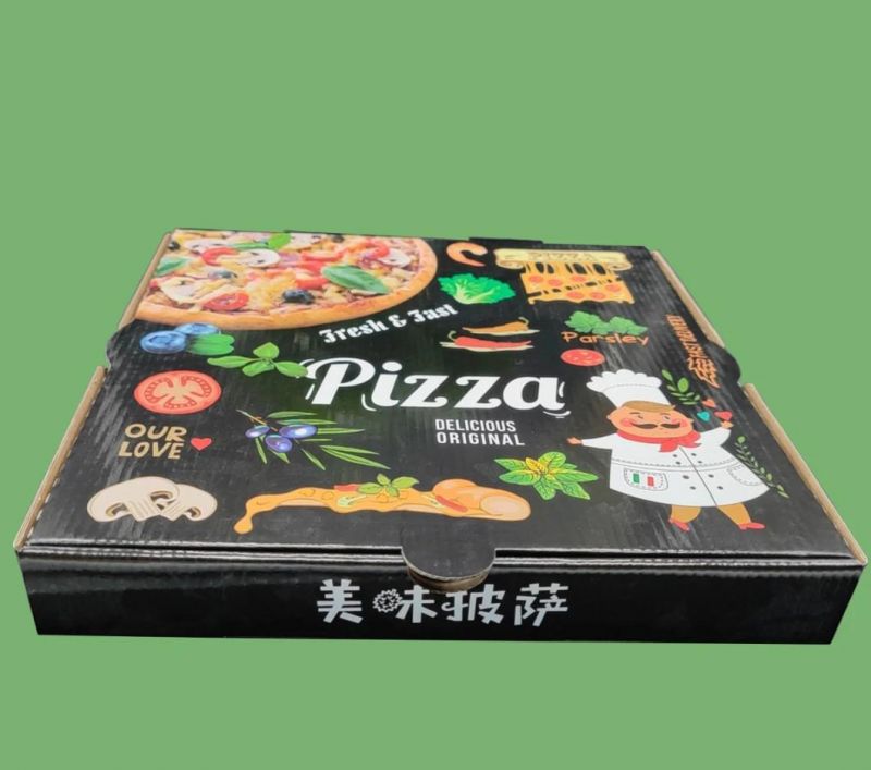 Custom Pizza Packing Box Manufacturers Turkey Pizza Delivery Box Socks