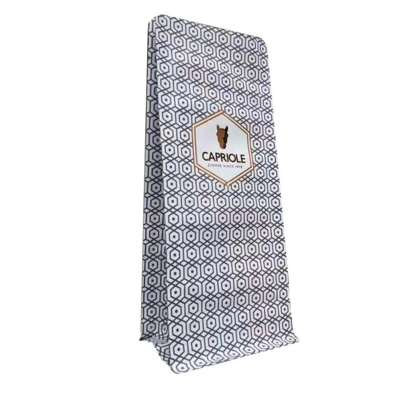 250g 500g Flat Bottom Pouch with Zipper Resealable Food Packaging Bags Plastic Packaging Bag Custom Food Package