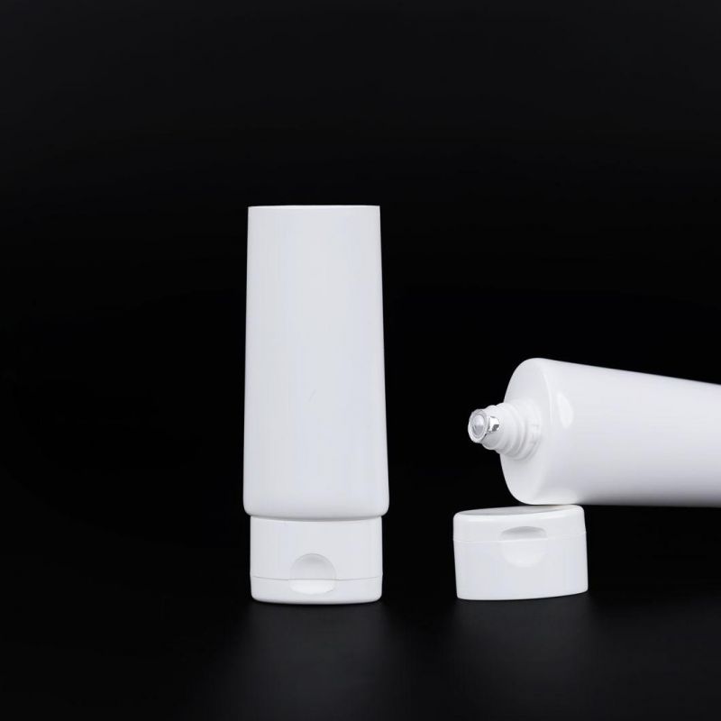 Eco Friendly Recycled PCR Material Cream Cosmetic Tube Squeeze Packaging with Flip Top Cap Round Tubes