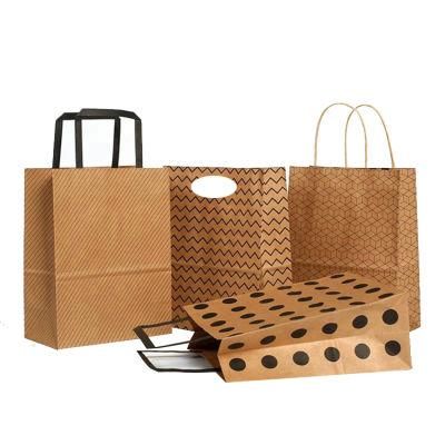 Sos Food Paper Packaging White Brown Kraft Paper Bag