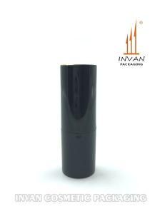 Mini Round Cosmetic Packaging Gloss Black Empty Lipstick Case