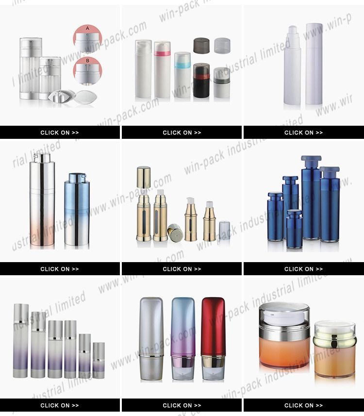 Hot Sale Aluminum Bottom Cosmetic Airless Bottle Lotion Packing 15ml 30ml 50ml