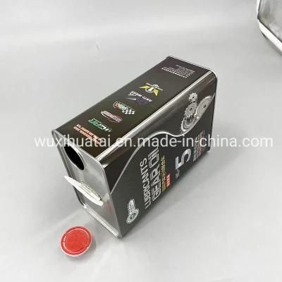 4L Square Tin Can for Machine Oil