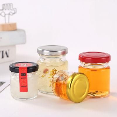 20ml 50ml 75ml Food Storage Container Bird&prime;s Nest Honey Mini Glass Jars with Lid Airtight