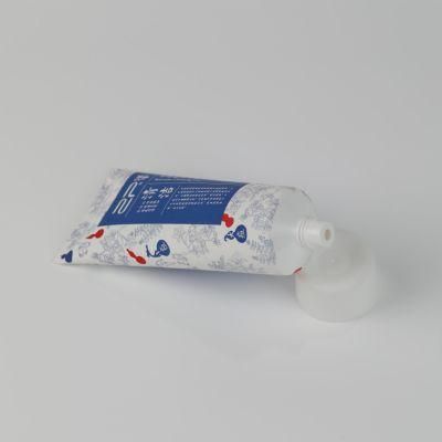 OEM Plastic Tube Packaging Tubes White Empty Facial Cleanser Cosmetic Lotion Tube Plastic Soft Tube Cosmetic Hoses Packaging