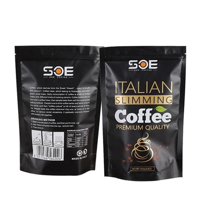 Food Grade Zip Lock Plastic Packaging Bag for Coffee