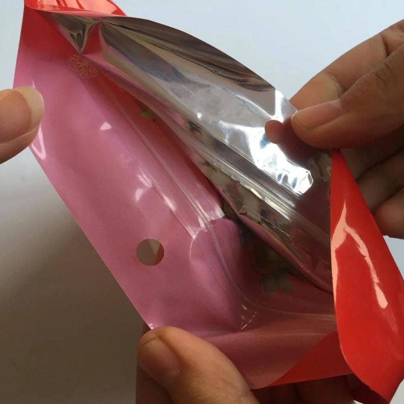 Custom L Zip Lock Resealable Smell Proof Aluminum Foil Mylar Plastic Edible Small Food Packaging Bag