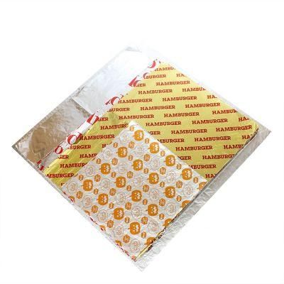 Custom Logo Printed Aluminum Foil Laminated Paper for Hamburger