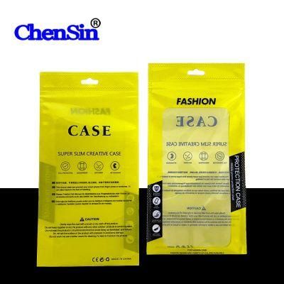 Blue Transparent Sealing Bag Phone Case Packaging Zipper Bags