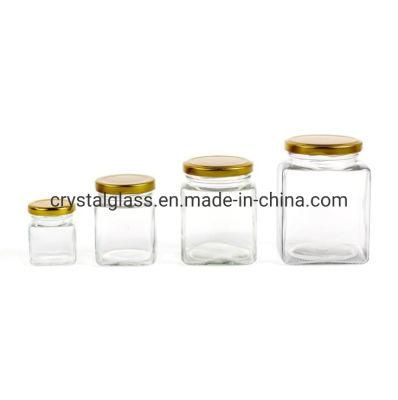 China Manufacturer Custom Empty Lid 8oz Food Storage Honey Glass Jar