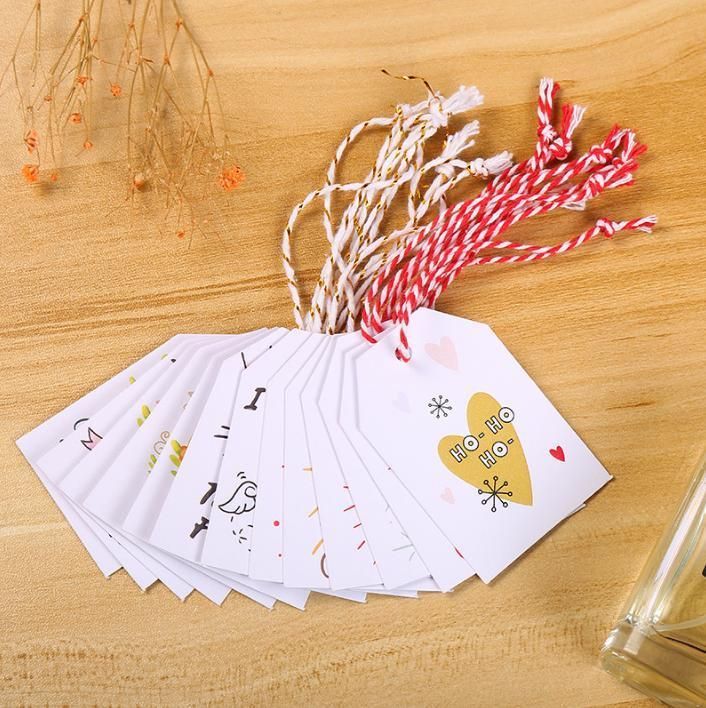 Christmas Valentine Gift Artical Promotion Wholesale Supply Paper Hang Tag