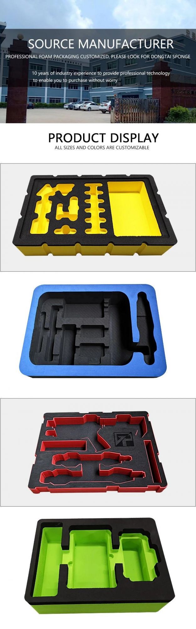 Customized CNC Cutting EVA Foam Insert for Packaging and Tool Kit