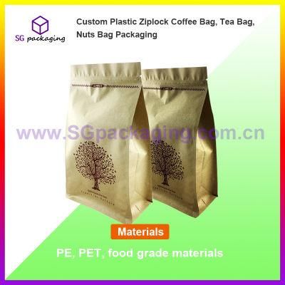 Custom Plastic Ziplock Coffee Bag, Tea Bag, Nuts Bag Packaging