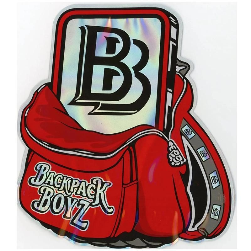 Wholesale Backpack Boys Uniquely Shaped Edible Mylar Bag 1/8 Oz Foil Resealable Pouches with Ziplock Packaging Baggies