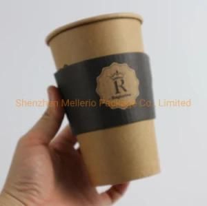 Hot Paper Cup Sleeve, Custom Paper Coffee Cup Sleeve Kpop with Logo, Print Coffee Paper Cups with Lid