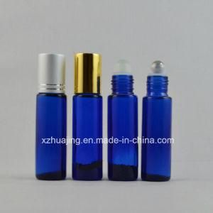 10ml Blue Perfume Glass Bottle with Metal Roller Ball