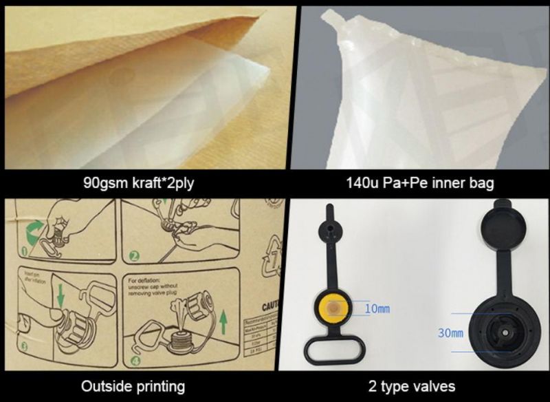Transportation Packaging Protective Inflatable Transparent PP PE Air Dunnage Bags