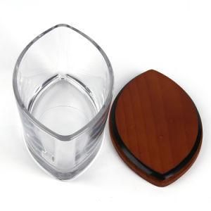 Oval Shaped Wooden Lid for Candle Jar, Custom Wood Lid