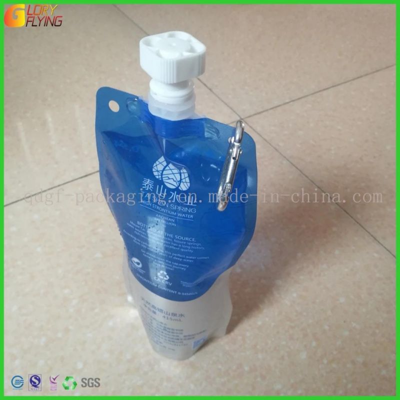 Stand up Pouch Plastic Spout Bag Water Packaging Factory From China