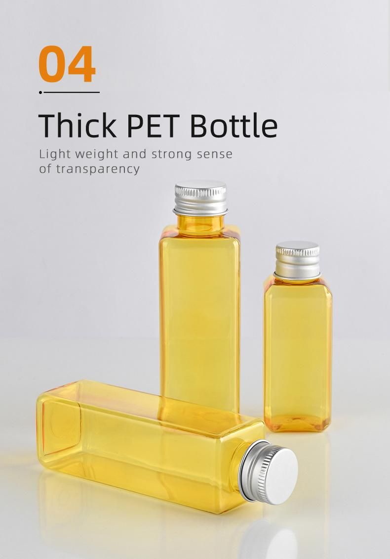 4oz Square Plastic Bottle/Spray Bottle 120ml (ZY01-C008)