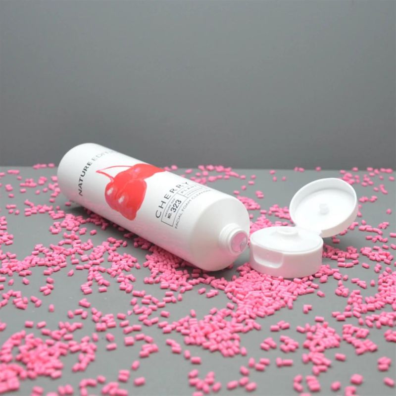 Plastic Oval Tube Round Tube with Oval Flip Top Cap Cosmetic Packaging