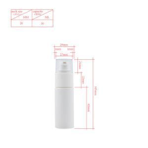 30ml Cosmetic Skincare Toner Sprayer Plastic Pet Lotion Bottle Packaging.