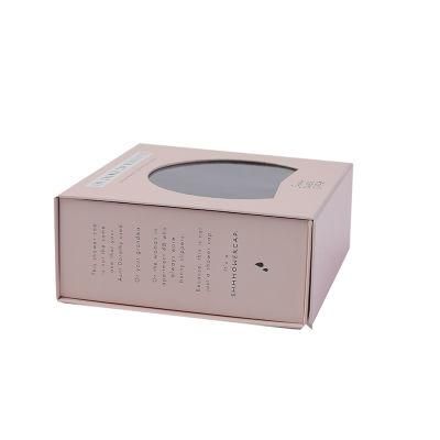 Christmas Gift Doll Packaging Box Corrugated Kraft Paper Box with Clear PVC Window