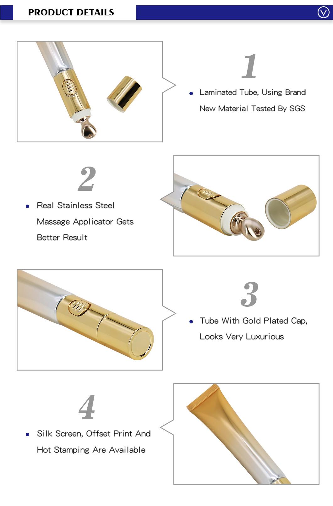 Factory Supply Electric Massage Eye Cream Tube with Mature Manufacturing Process