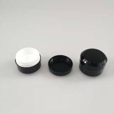 10g Black Lid Plastic Can Cosmetic Container Cream Lotion Can Cosmetic Sub Packaging Box