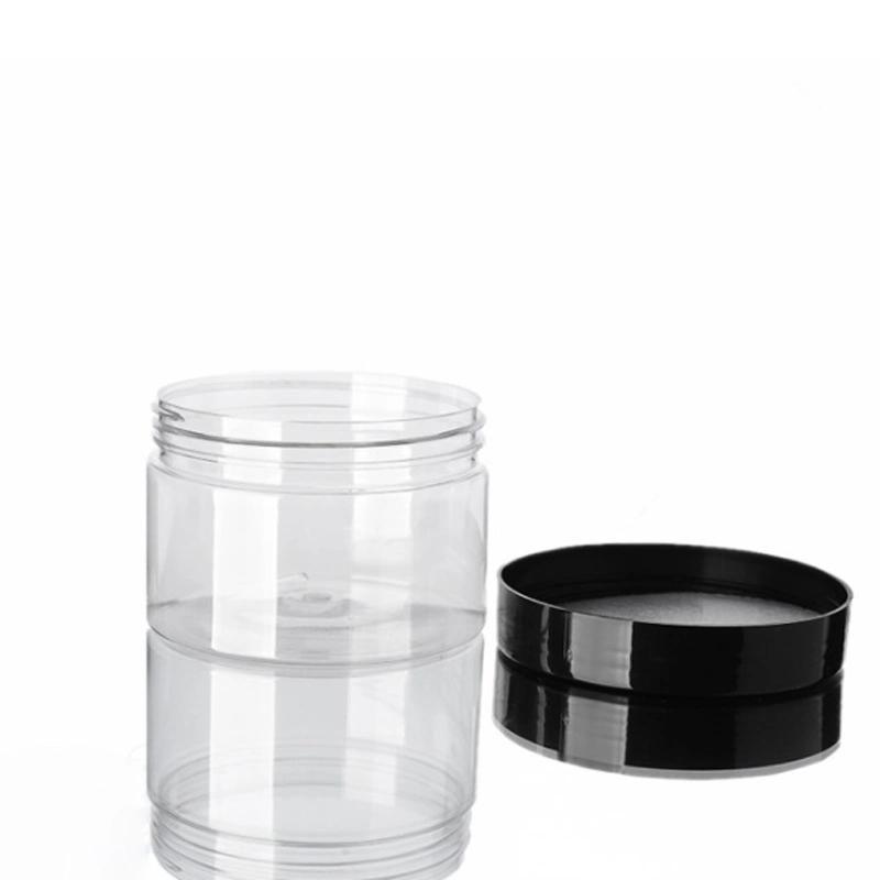 100cc 600ml 750ml Clear Amber Black Pet Plastic Cosmetic Pet Cream Jar Pill Jar