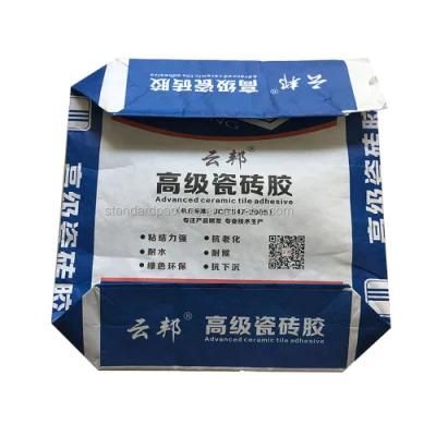 Industrial Kraft Paper Bag Spout Top Cement Material Tile Adhesive Chemical Additive Paper Sack