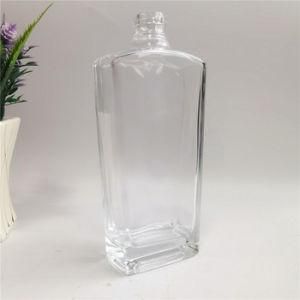 Preferential Price Manufacturing 375ml 500ml 700ml Normal White Liquor Glass Bottle with Cork Screw Cap for Rum Vodka Whisky