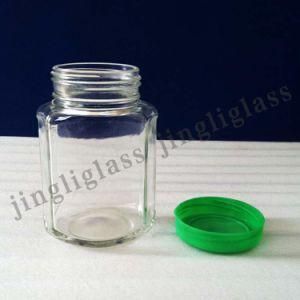 Simple Style Square Shaped Glass Jar for Food Packing
