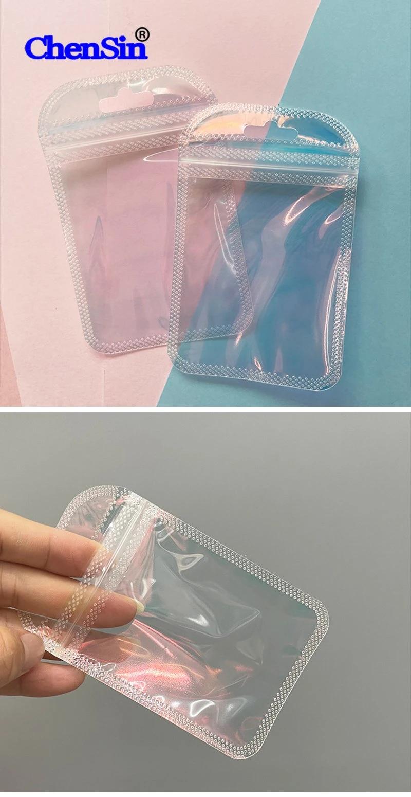 Multicolor Plastic Zip-Lock Bag for Accessory Transparent Packaging