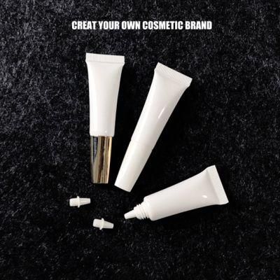 White PE Plastic Cosmetic Printing Tube with Flip Top Cover Plastic Products