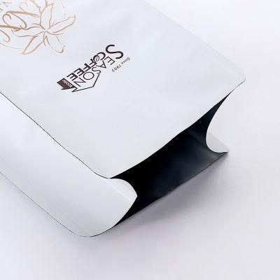 China 250g Matt Finish Black Ziplock Roasted Coffee Bag Pouches Flexible Packaging Bag