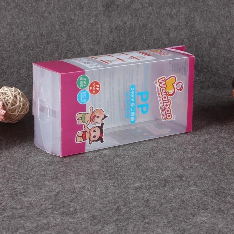 Custom Plastic Foldable PP/PVC/ PET Printing Gift baby bottle Packaging Boxes