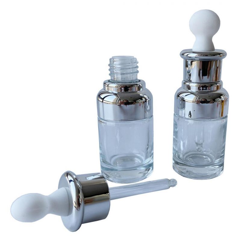 Glass Dropper Custom Flat Shoulder Essential 30ml Glass Bottle with Dropper