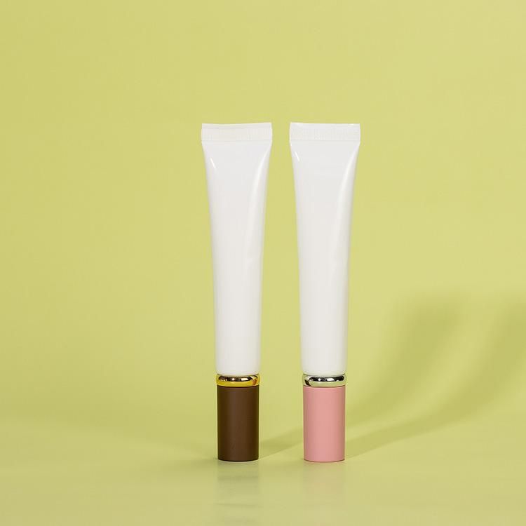 Refillable Plastic Brush Applicator Cosmetic Soft Tube Flat Cosmetic Tube