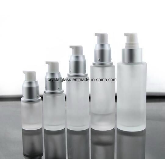 Glass Cream Jar Lotion Pump Cosmetic Bottle