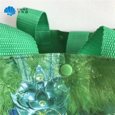 Plastic Custom PP Laminated Woven Shopping Bag with Button