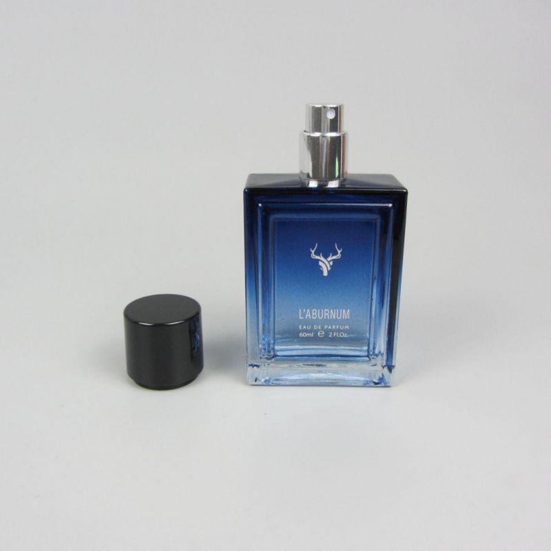 Square 30ml 50ml 100ml Aluminium Spray Glass Perfume Bottle