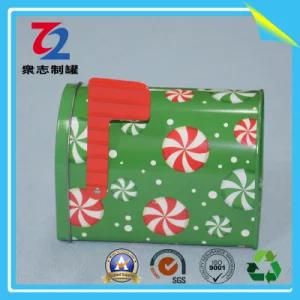 Customized Christmas Mailbox Tin Can for Gift