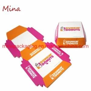 Cheap Disposable Foldable Food Grade Mini Cardboard Custom Printed Paper Packaging Burger Box