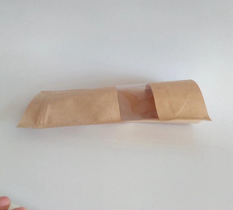Kraft Paper Stand up Zipper Bag with Window
