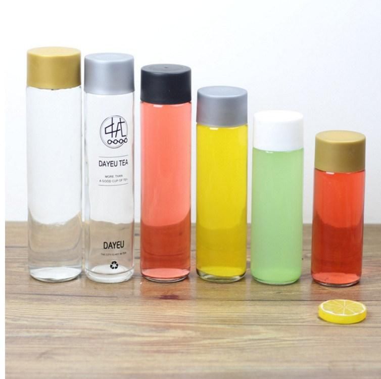 400ml 500ml 750ml Straight Round Voss Glass Water Bottle Sports Bottle